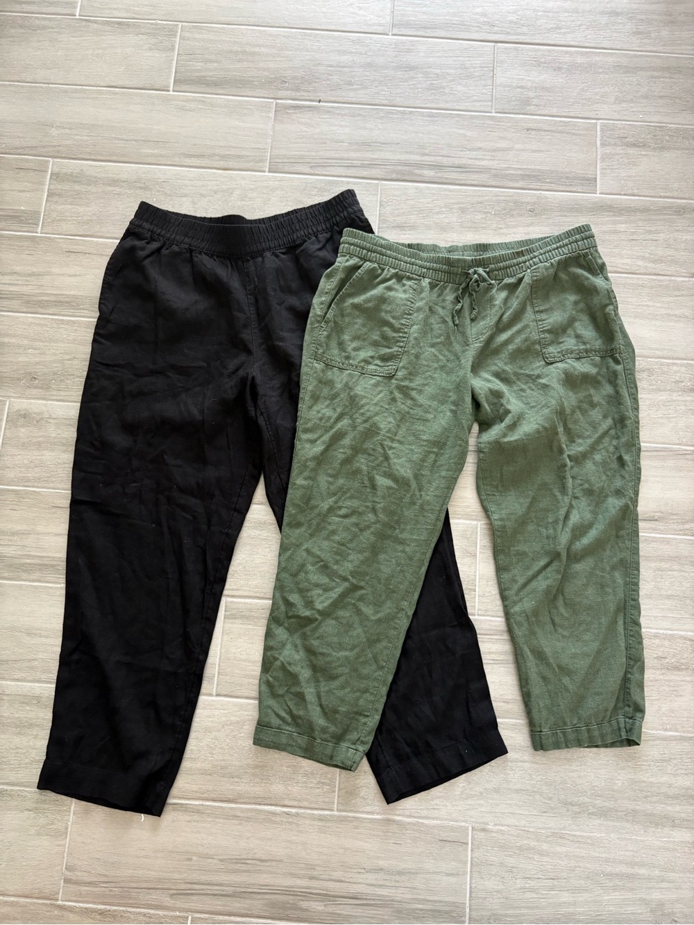 Old Navy Linen Blend Pants Bundle of 2